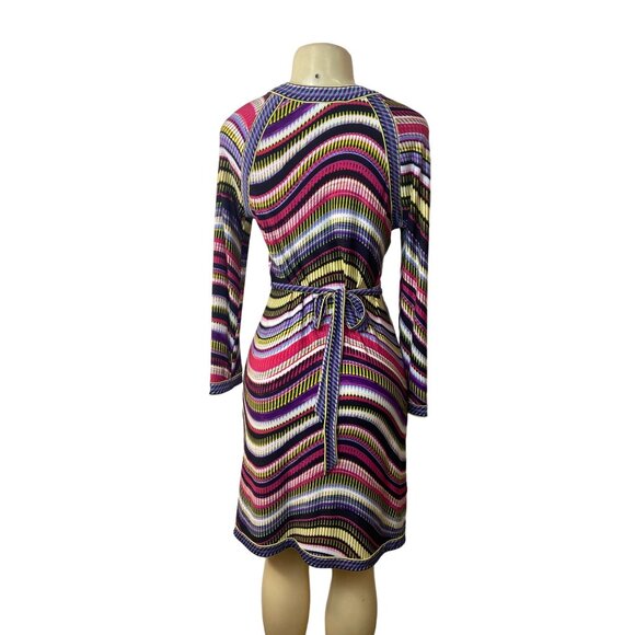 BCBGMaxazria Women's Multicolor A-Line Dress Sz M - NWT - Picture 3 of 7